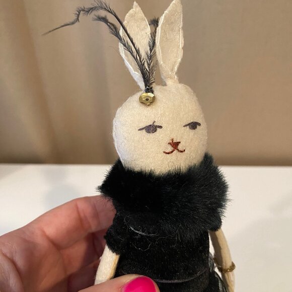 Holiday Lane Ballet Dancer Bunny Christmas Ornament‎ 9” Elegant Décor - Picture 2 of 9